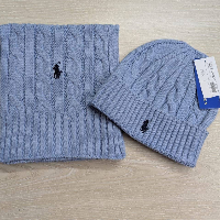 Authentic Polo Ralph Lauren Scarf & Beanie Set
